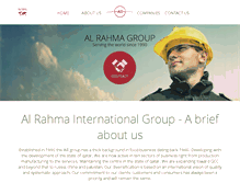 Tablet Screenshot of al-rahmagroup.com